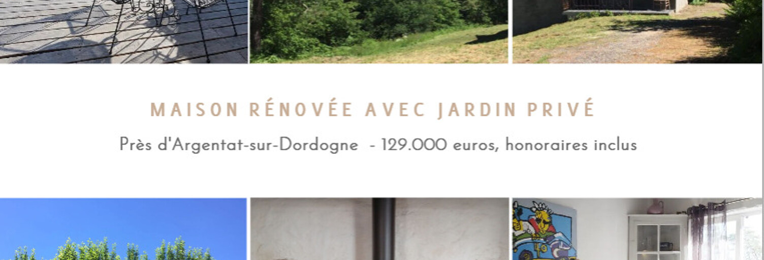 Maison 2 Pièces 53 m² à vendre à Saint-Martin-la-Méanne (19320)