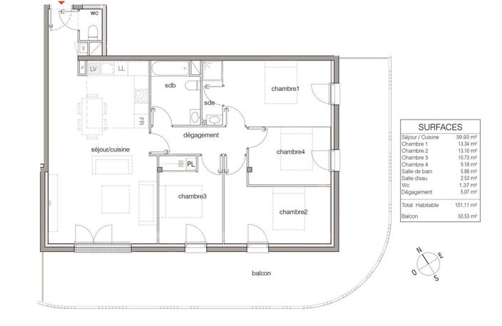 T5 - 101m ² — photo 4