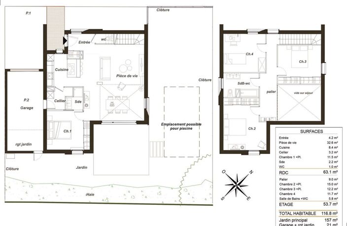 Maison Contemporaine - 117m ² — photo 3