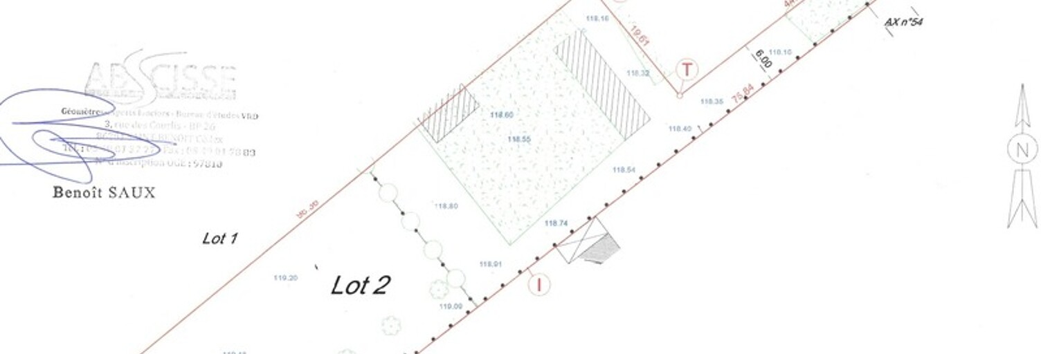 Terrain  2552 m² à vendre à Saint-Julien-l'Ars (86800)
