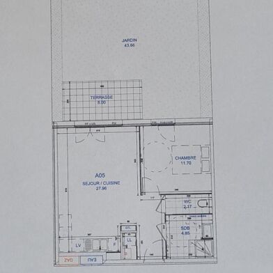 Appartement 2 pièces 182700 €