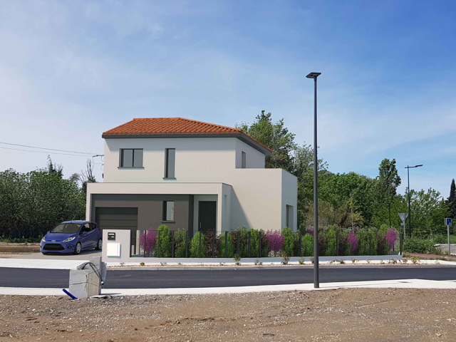 Terrain viabilisé de 362m2 avec permis de construire à Saint — photo du bien