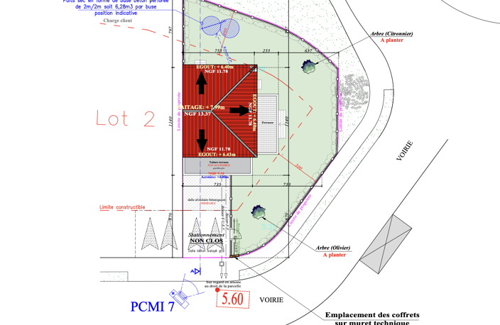 Terrain viabilisé de 362m2 avec permis de construire à Saint — photo 5