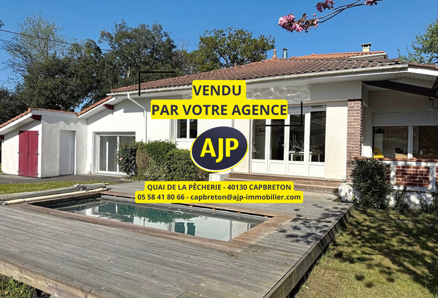 CAPBRETON CENTRE - MAISON PLAIND-PIED 4 CHAMBRES AVEC GARAGE ET PISCINE — photo 1