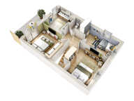 Maison 3 chambres avec jardin, terrasses et garage — photo 2