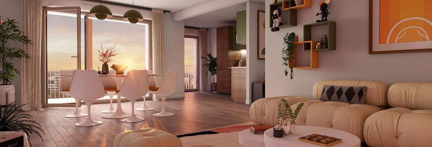 Appartement neuf T2, T3, T4, T5 Pièce 46 à 98 m² à vendre à Angers (49000)