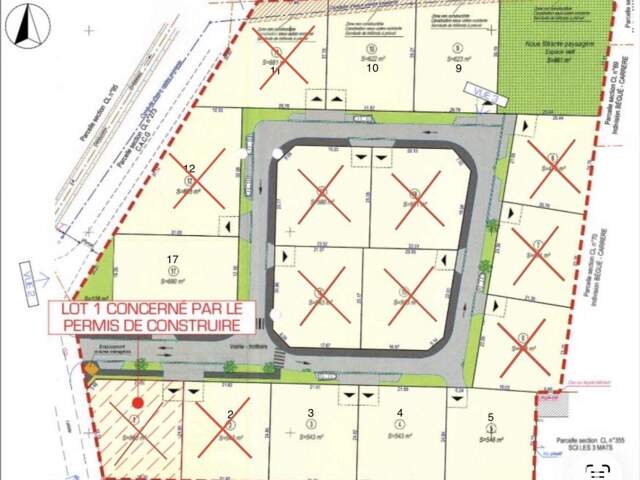 Vente Terrain 546 m&sup2; — photo du bien