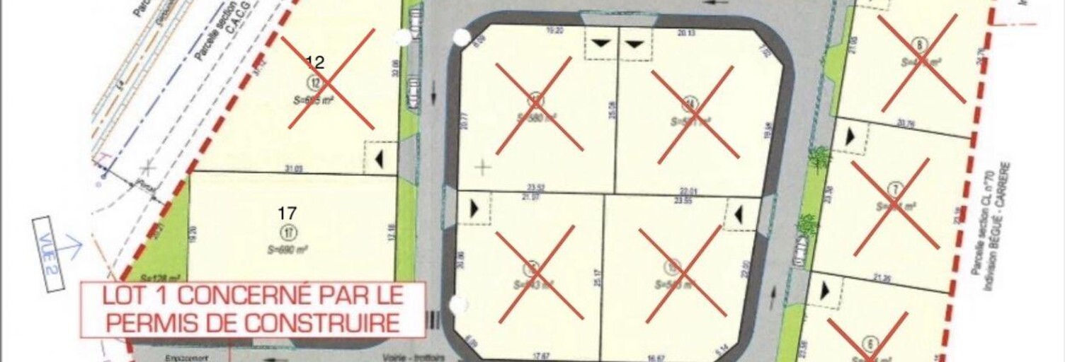 Terrain  546 m² à vendre à Tarbes (65000)
