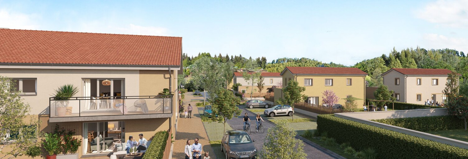 Appartement neuf T3, T4 Pièce 62 à 80 m² à vendre à Genas (69740)