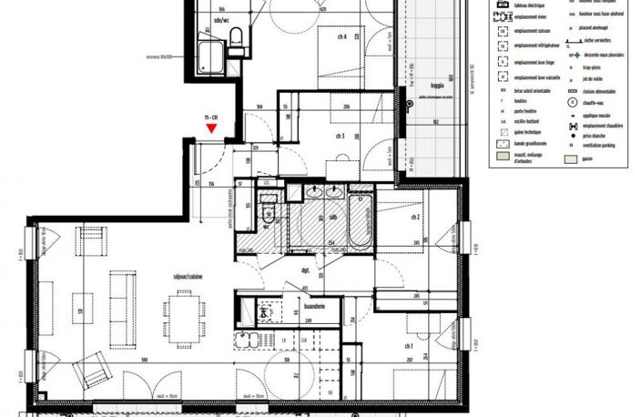 Lyon 9 Docks-Industrie, T5 105 m² NEUF, terrasse 40 m², jardinière 17m²et balcon 10m² — photo 5