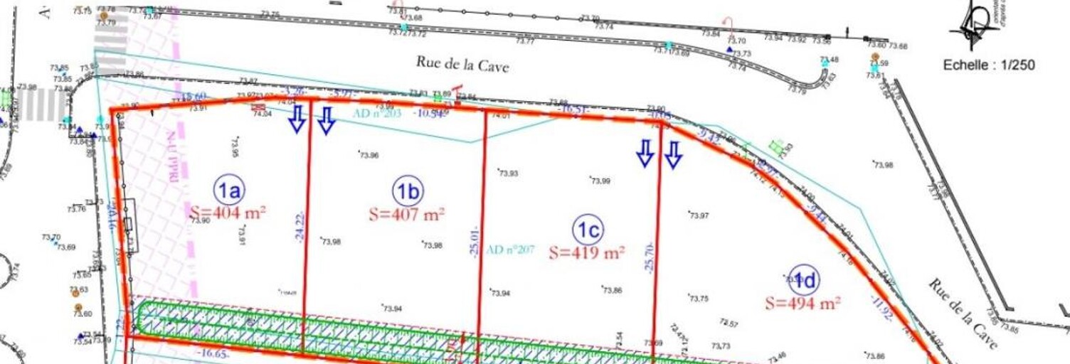 Terrain  419 m² à vendre à Saint-Chaptes (30190)