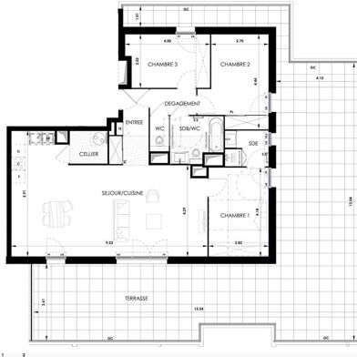 Appartement 4 pièces 840000 €