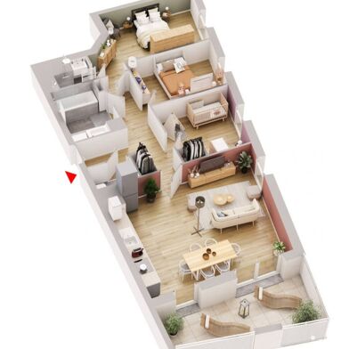 Appartement 3 pièces 292000 €