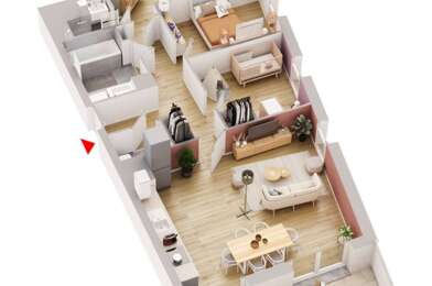 Appartement 3 pièces 292000 €