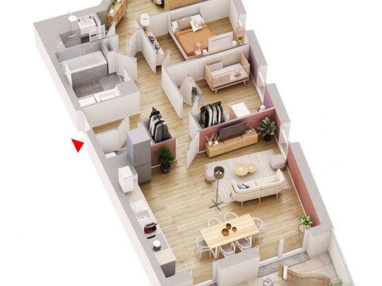 Vente Appartement 3 pièces — photo 1