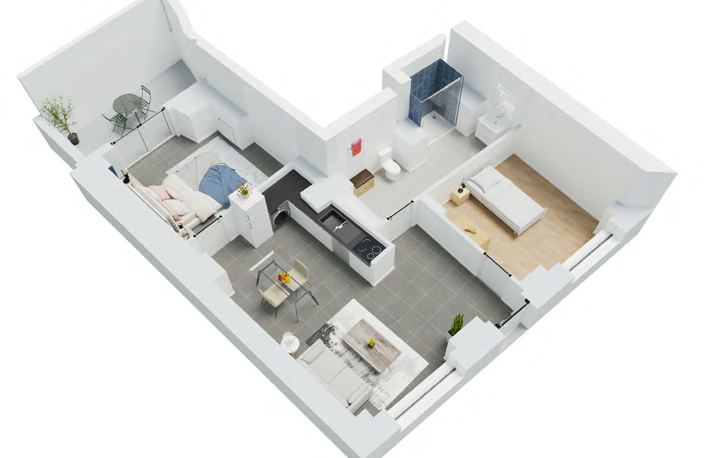 T3 neuf avec terrasse - accessibilité handicapés — photo 2