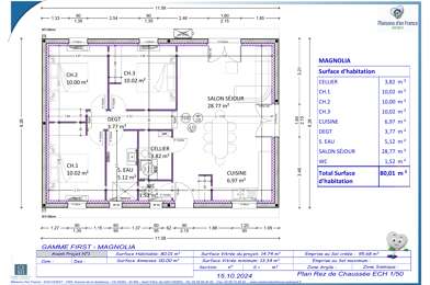 Maison 4 pièces 213500 €