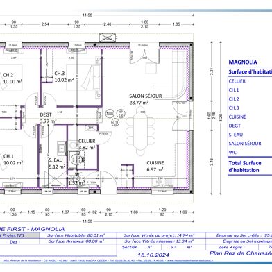 Maison 4 pièces 213500 €