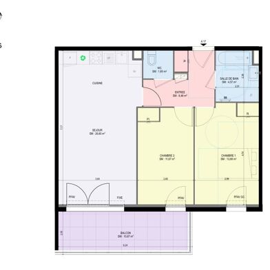 Appartement 3 pièces 470000 €