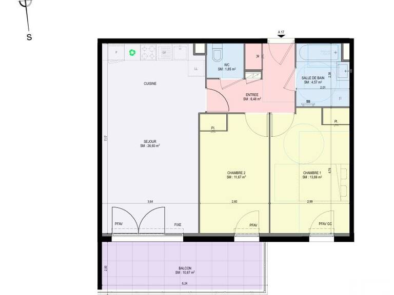 Vente Appartement 3 pièces — photo 1