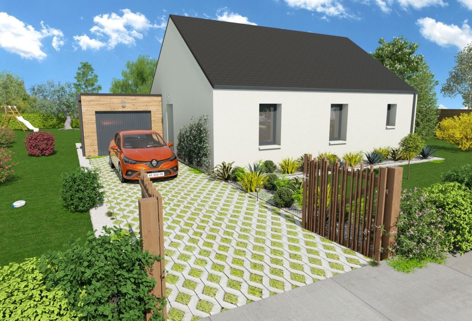 Projet de construction d'une maison 69.93 m² avec terrain à ORBEC (14) — photo 1