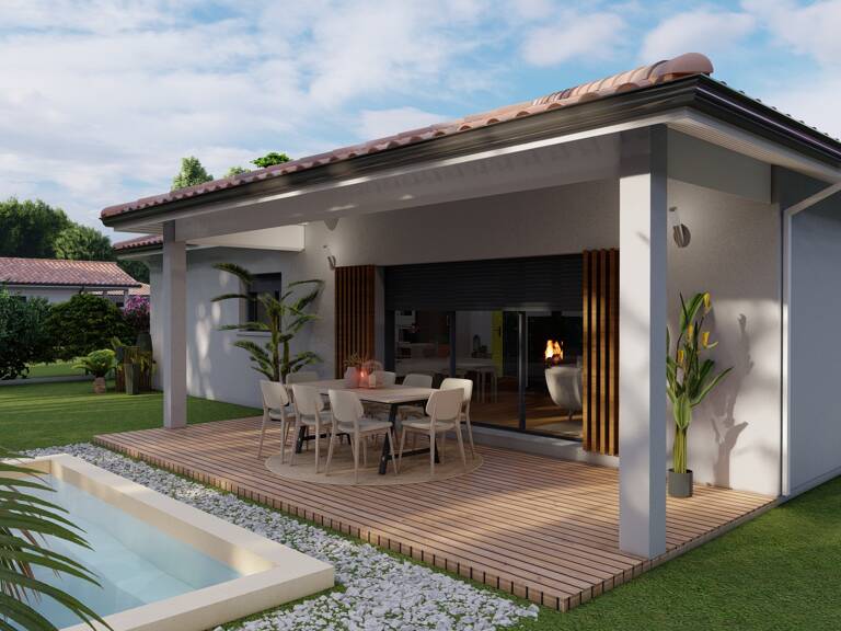 Maison neuve + terrain à PEY — photo 1