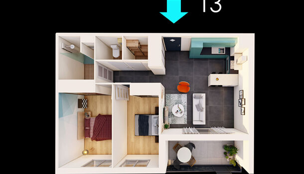 Appartement 3 pièces  à vendre Albi 81000