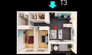 Appartement 3 Pièces 66 m² à vendre à Albi (81000)