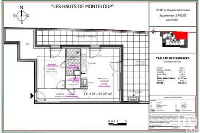 Appartement 2 pièces 240500 €