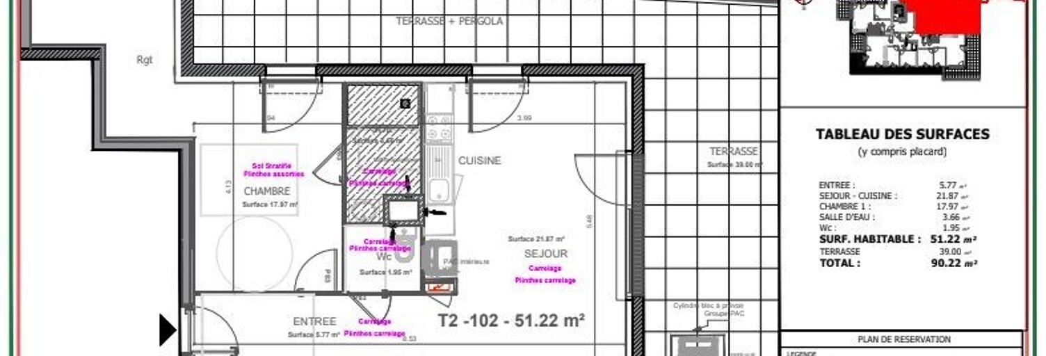 Appartement 2 Pièces 51 m² à vendre à La Chapelle-Saint-Mesmin (45380)