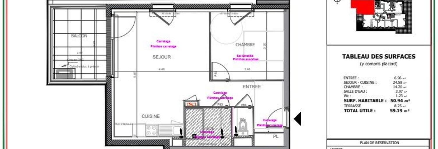 Appartement 3 Pièces 62 m² à vendre à La Chapelle-Saint-Mesmin (45380)