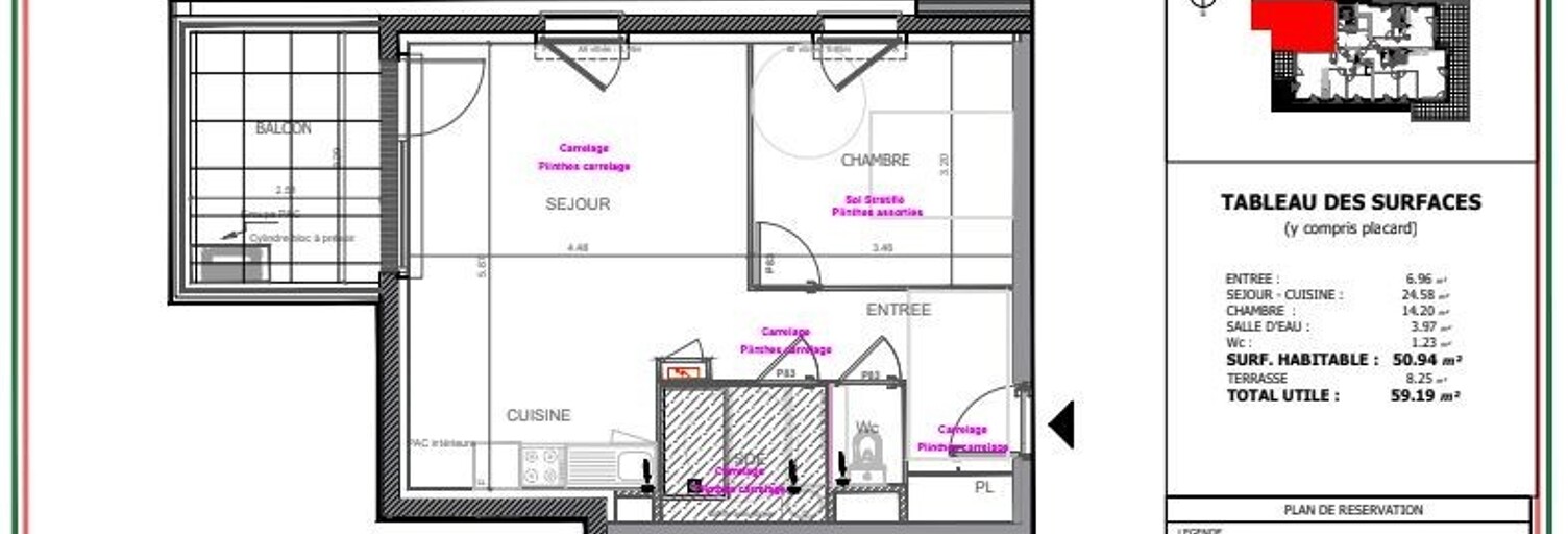 Appartement 2 Pièces 51 m² à vendre à La Chapelle-Saint-Mesmin (45380)