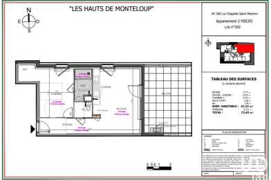 Appartement 2 pièces 222650 €