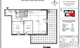 Appartement 3 Pièces 66 m² à vendre à La Chapelle-Saint-Mesmin (45380)