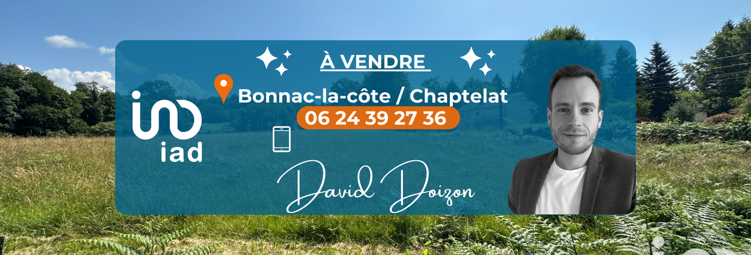 Terrain  1300 m² à vendre à Bonnac-la-Côte (87270)