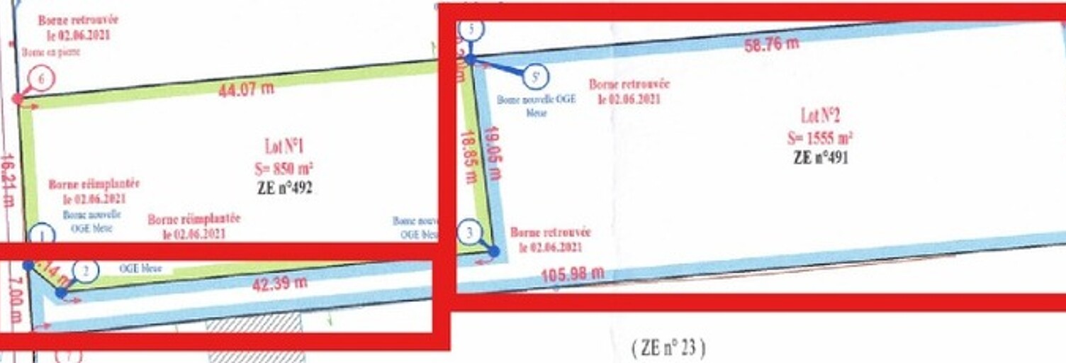 Terrain  1555 m² à vendre à Chemilly-sur-Yonne (89250)