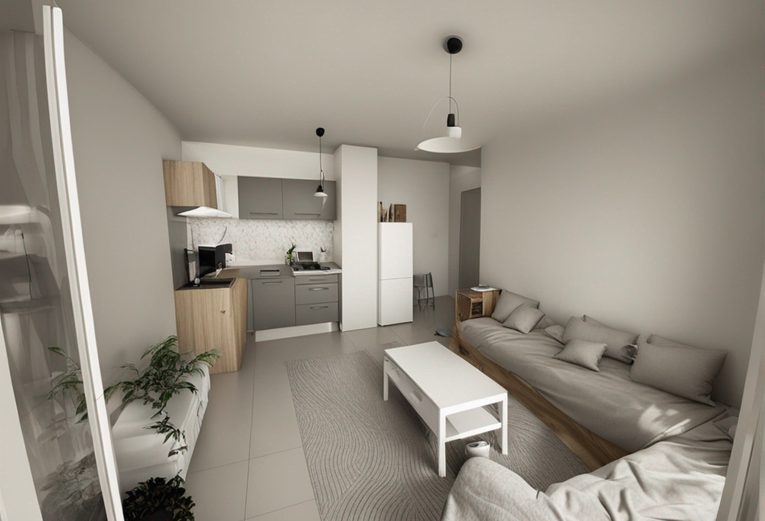 APT 2 pièces + Terrasse + Parking, quartier Antigone — photo 1