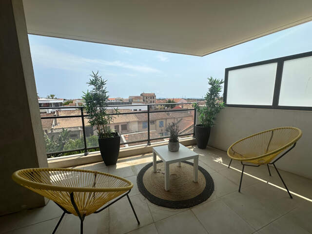 VUE MER - T3  CENTRE-VILLE - TERRASSE - PARKING - STANDING - CALME — photo du bien