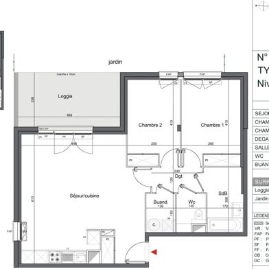 Appartement 3 pièces 365000 €