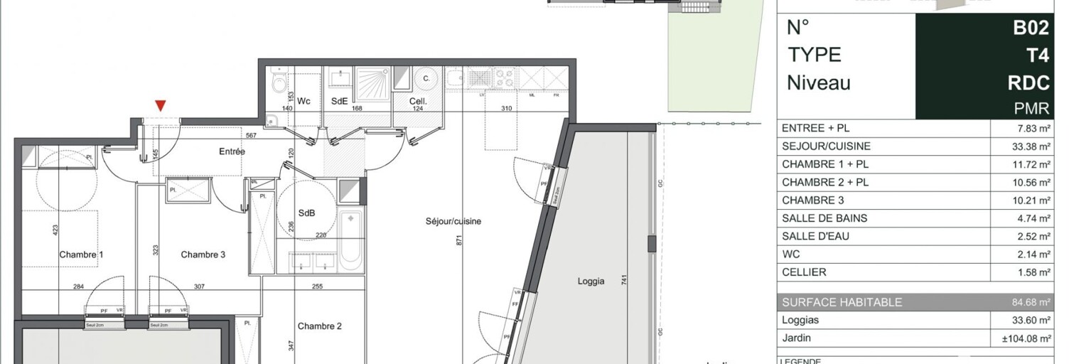 Appartement 4 Pièces 85 m² à vendre à Mérignac (33700)