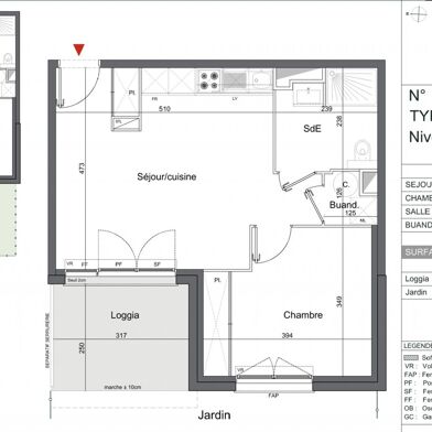 Appartement 2 pièces 268000 €