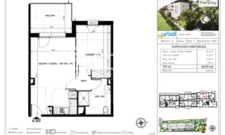 Appartement 2 Pièces 42 m² à vendre à Pau (64000)