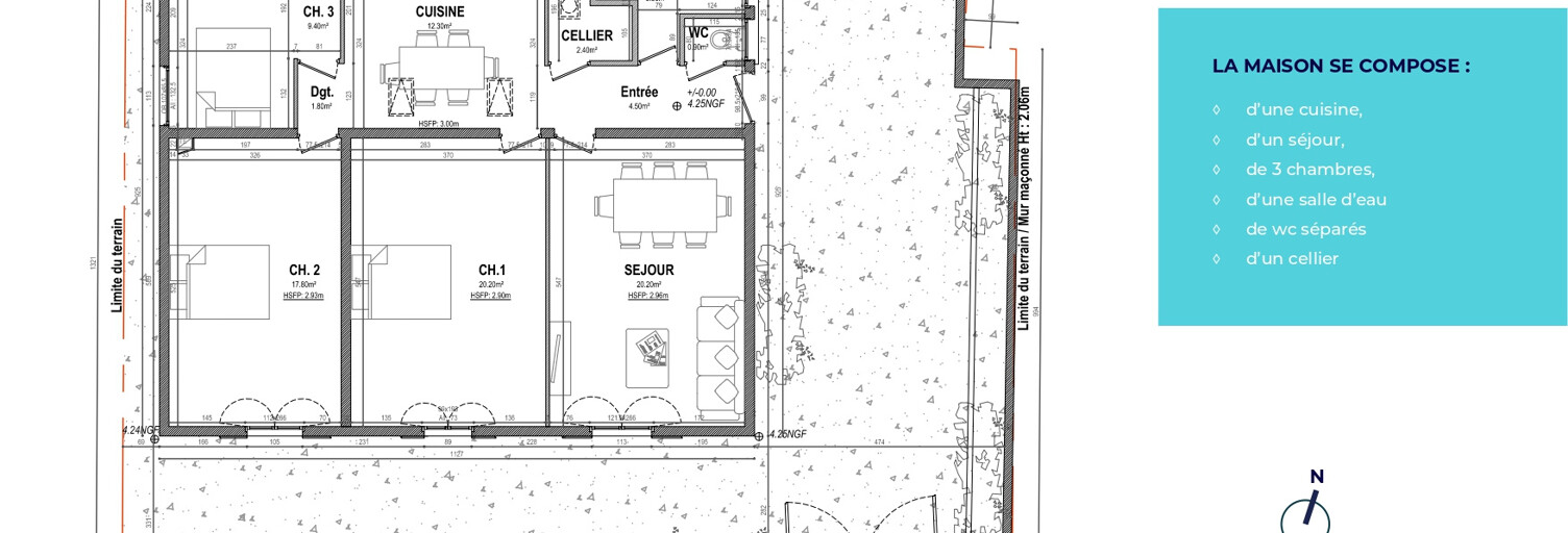 Maison 4 Pièces 93 m² à vendre à Arès (33740)