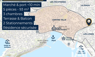 Appartement 5 Pièces 93 m² à vendre à Sanary-sur-Mer (83110)