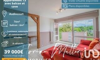 Appartement 4 Pièces 76 m² à vendre à Audincourt (25400)