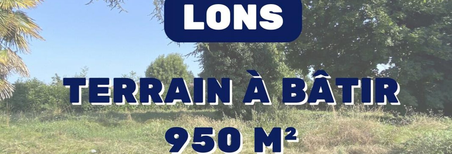 Terrain  950 m² à vendre à Lons (64140)