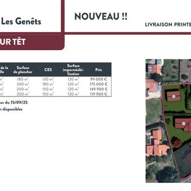 Terrain  115000 €