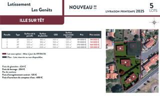 Terrain  531 m² à vendre à Ille-sur-Têt (66130)