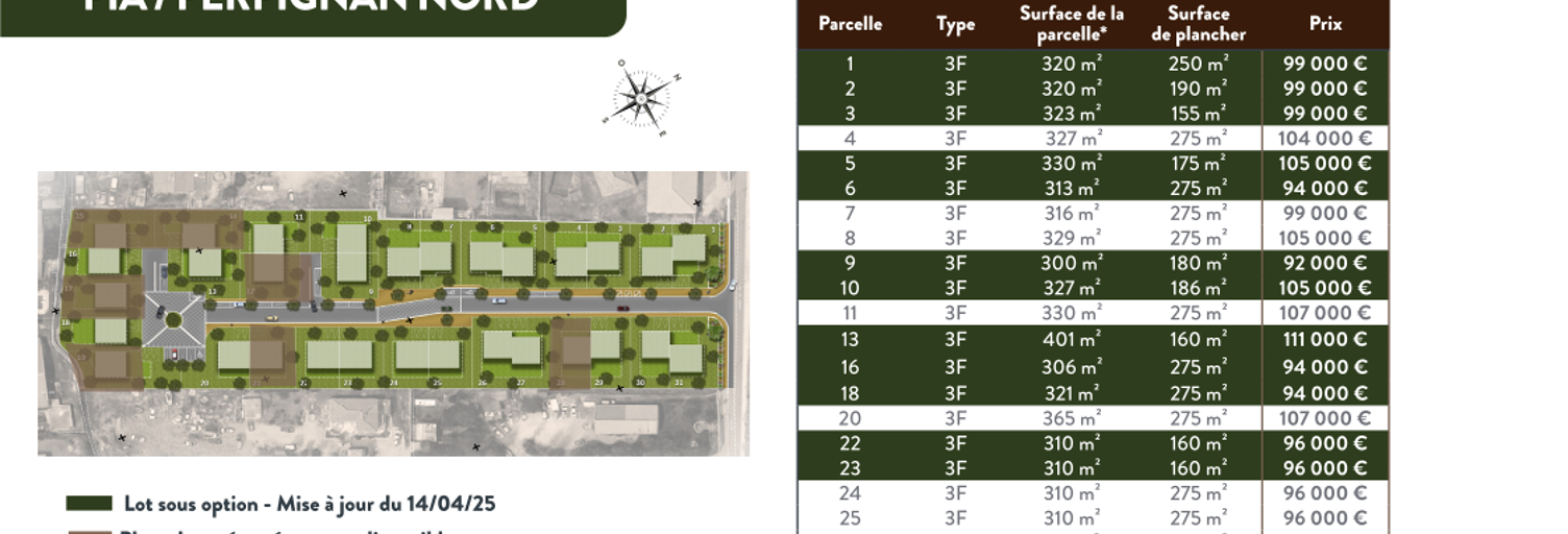 Terrain  306 m² à vendre à Pia (66380)