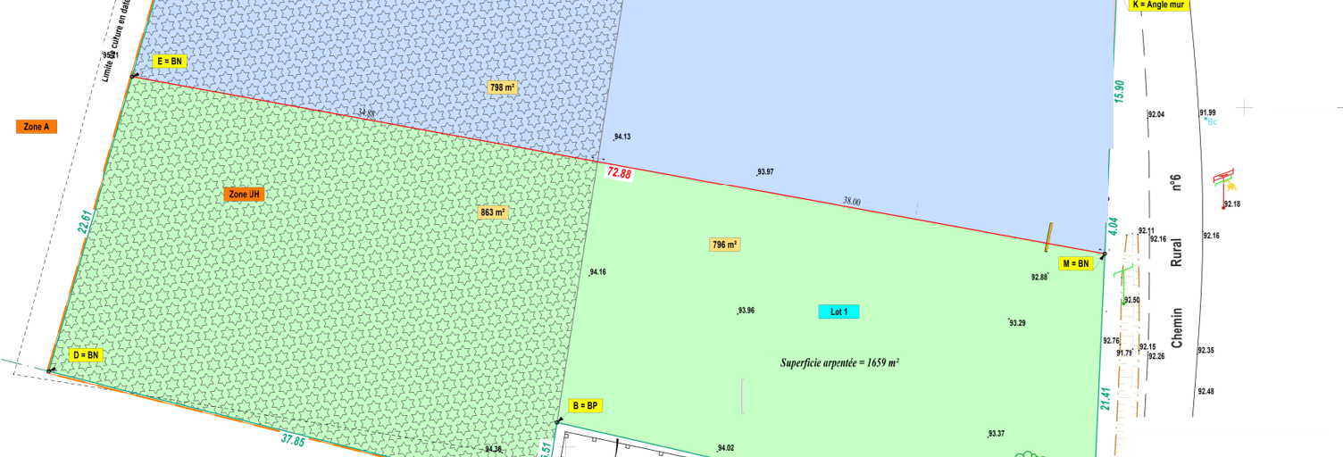 Terrain  1659 m² à vendre à La Croix-en-Touraine (37150)